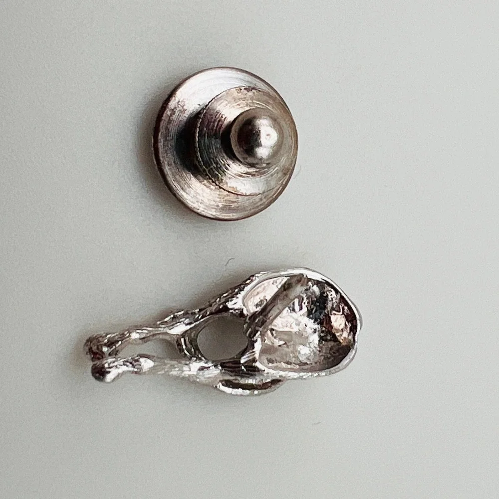 Horse Rear End Tie Tack Equestrian Novelty Figural Western Silver Tone Pin